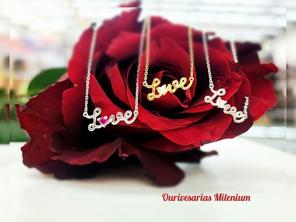 Colar Love Colar Love com Zircónia