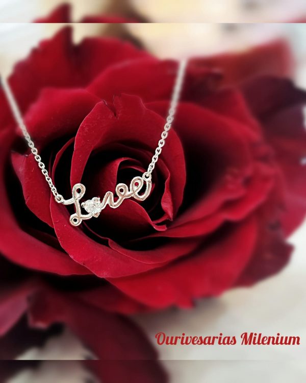 Colar Love P Colar Love com Zircónia