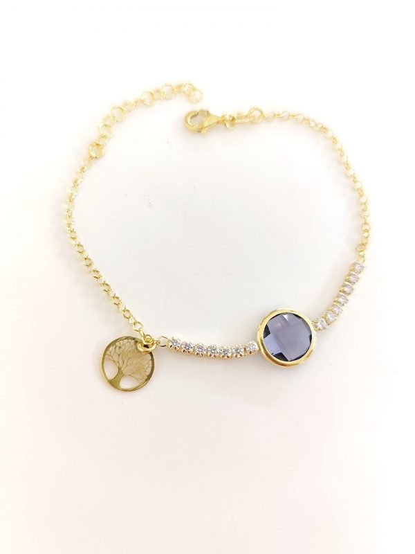 Pulseira Com Pedras Brancas