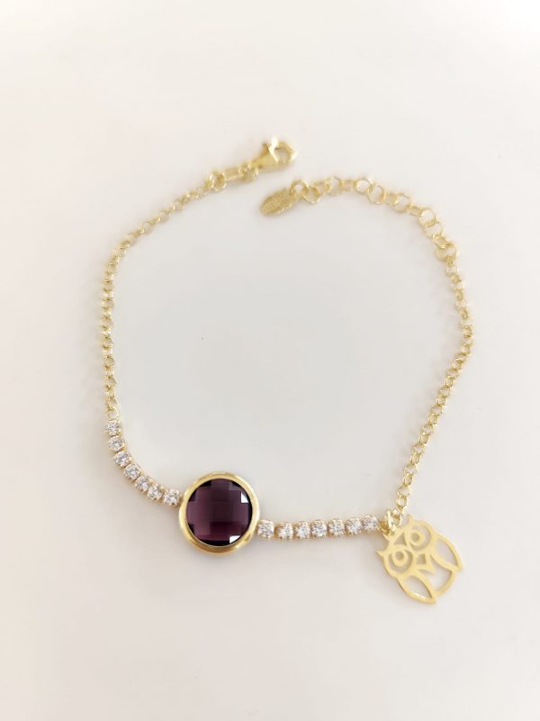 Pulseira Com Pedras Brancas