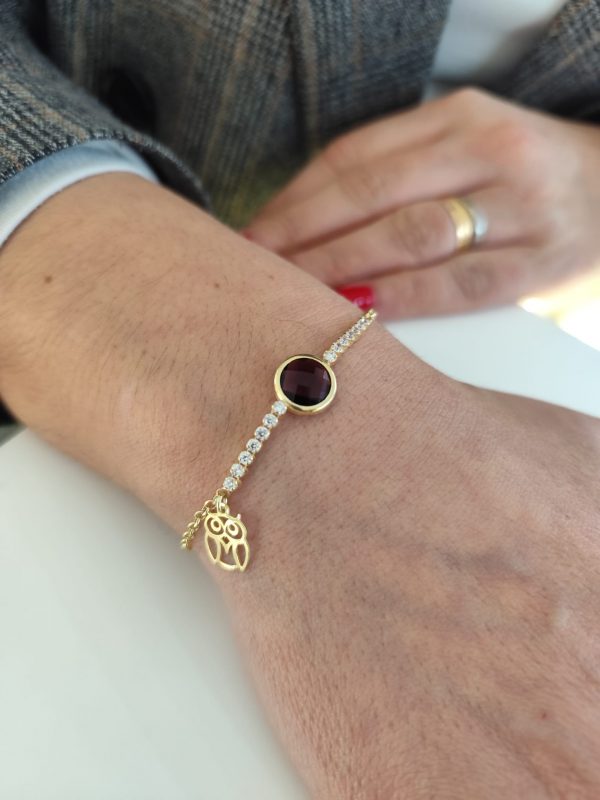 Pulseira Com Pedras Brancas