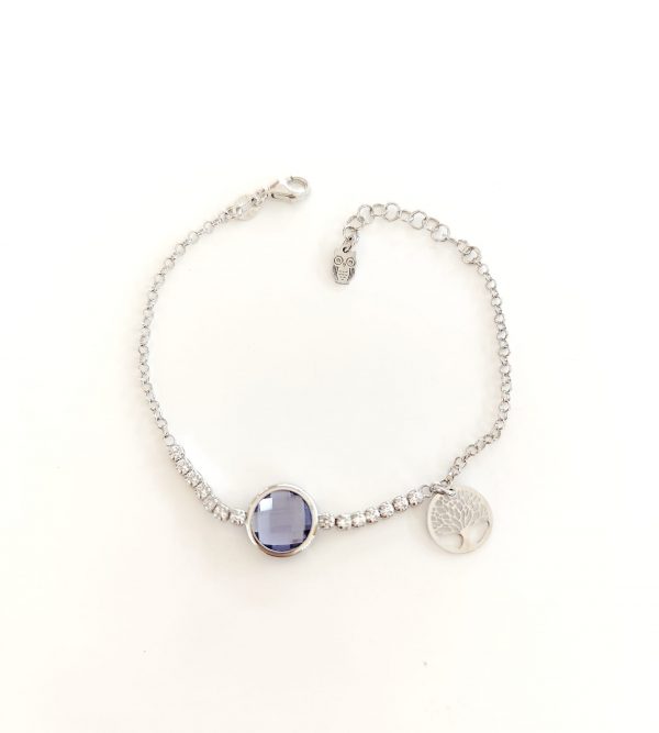 Pulseira Com Pedras Brancas