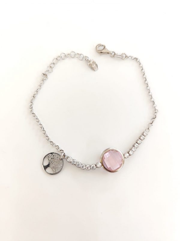 Pulseira Com Pedras Brancas