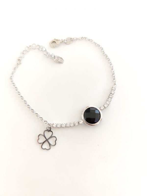 Pulseira Com Pedras Brancas