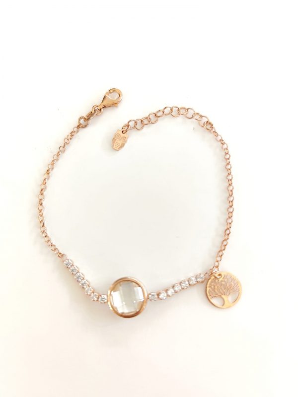 Pulseira Com Pedras Brancas