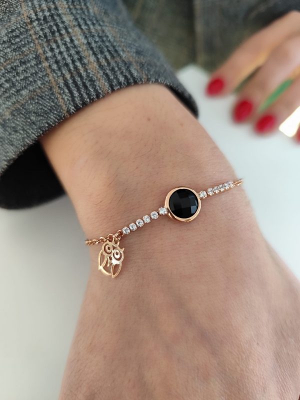 Pulseira Com Pedras Brancas