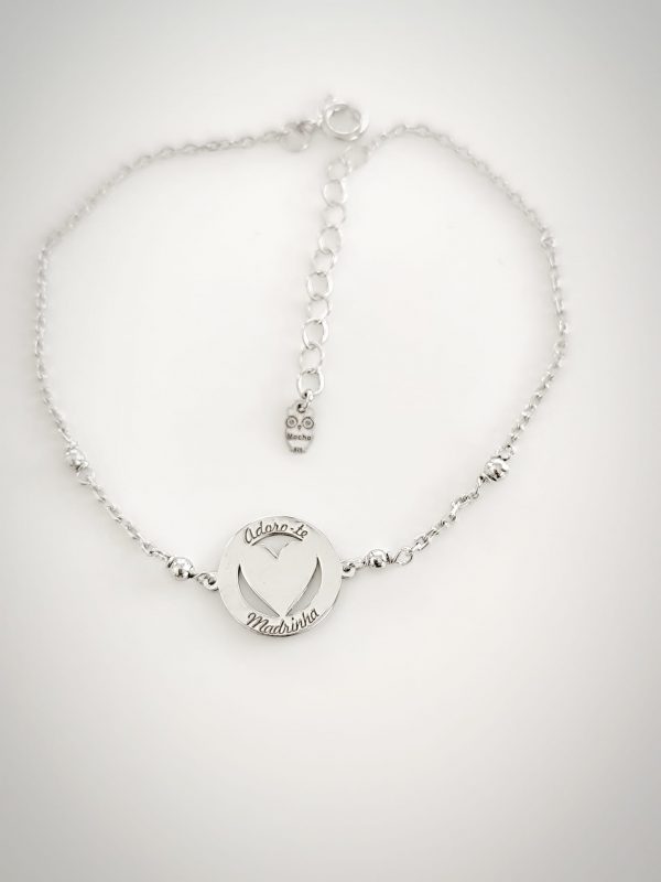 Pulseira amuleto 'Adoro-te Madrinha'