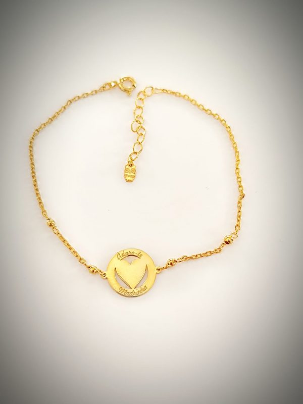 Pulseira amuleto 'Adoro-te Madrinha'