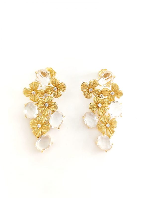 Brincos HavvaH Com Flores