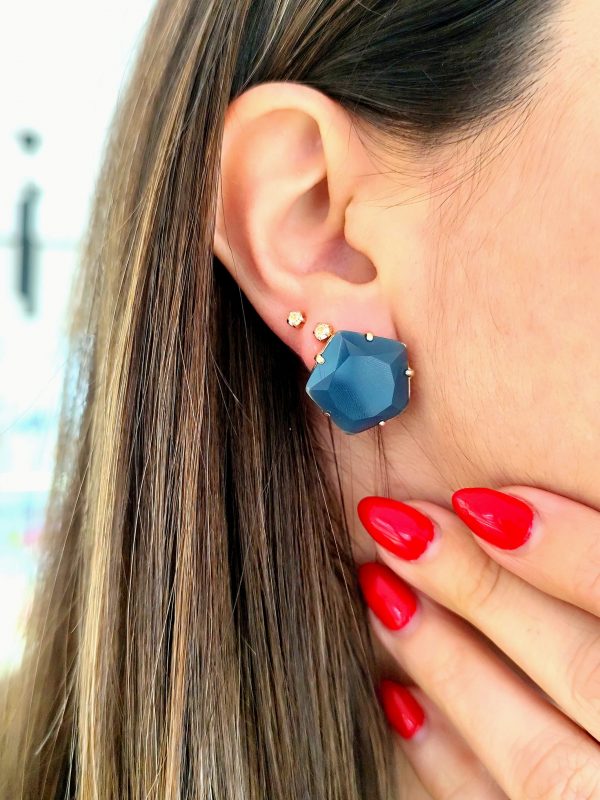 b12 Brincos HavvaH Pedra Azul