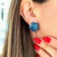 b12 Brincos HavvaH Pedra Azul