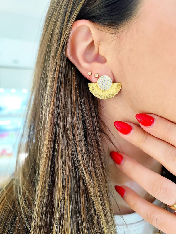 Brincos HavvaH Meio Círculo