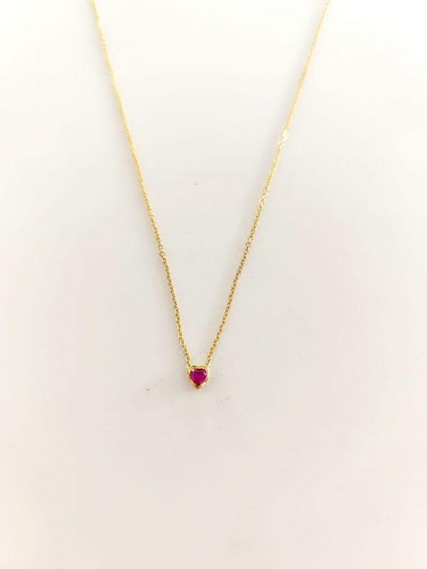 Colar Mocho Com Pendente Coração