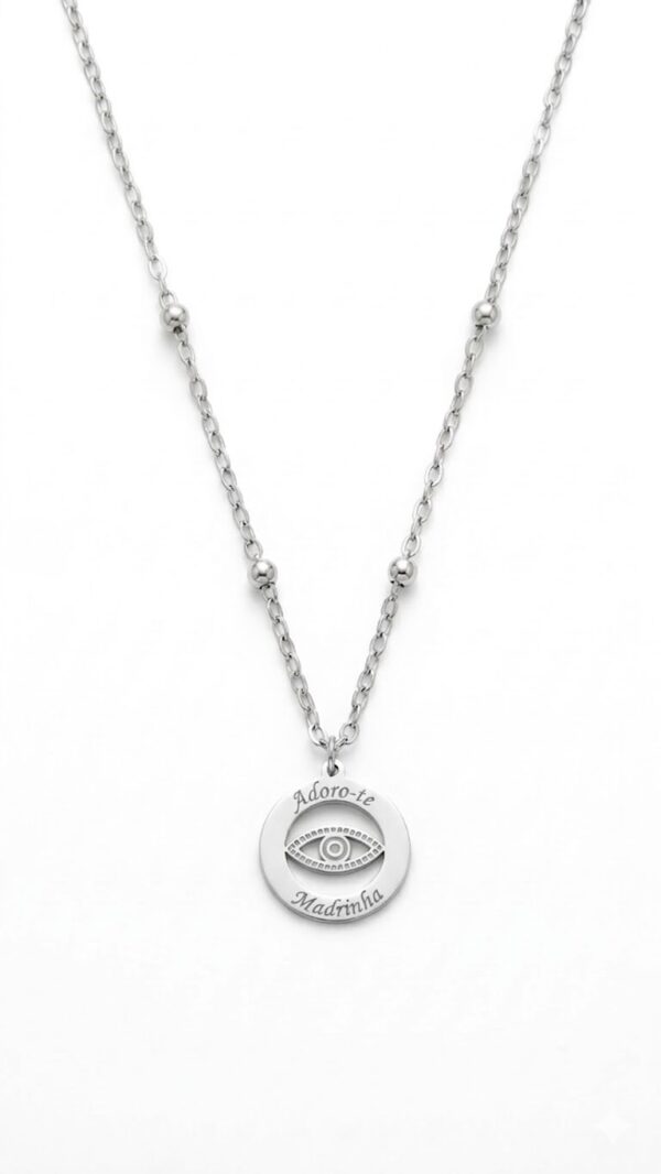 madrinha Colar 'Adoro-te Madrinha' - Olho