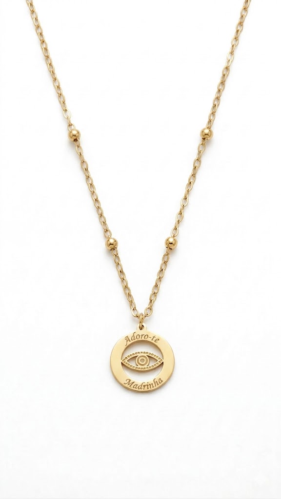 unnamed Colar 'Adoro-te Madrinha' - Olho