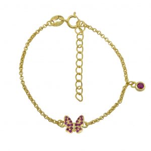 2 Pulseira Borboleta Lollipop