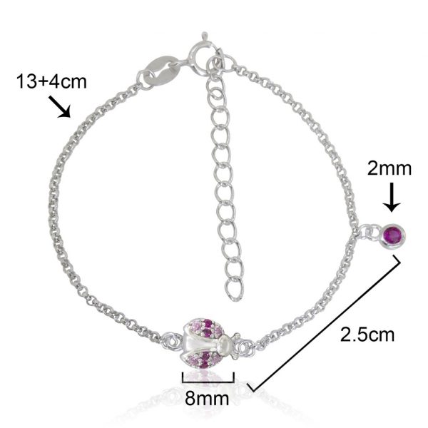 Pulseira Joaninha Lollipop