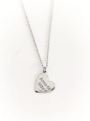 Colar Coração 'Amo-te Mãe'