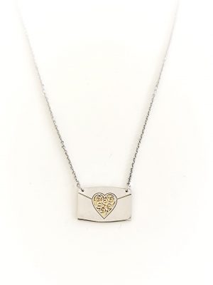 Colar Carta 'Adoro-te Mãe'