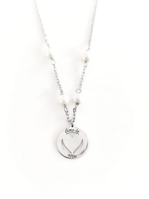 Colar Coração 'Amo-te Mãe'