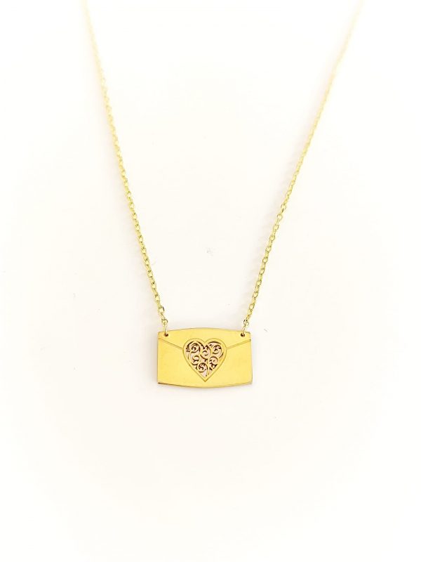 Colar Carta 'Adoro-te Mãe'