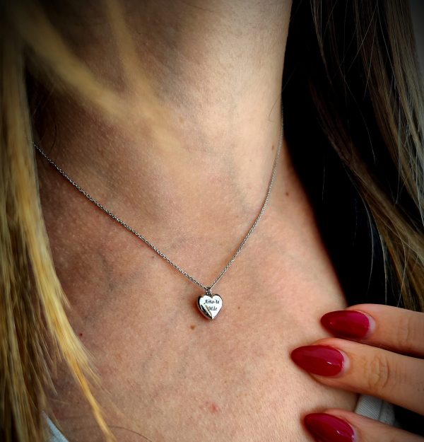 Colar Coração 'Amo-te Mãe'