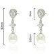 2 Brincos Wedding Selene Pérola