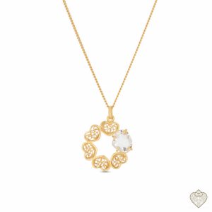 2821fed72be90a829891782a82def576 Colar Filigrana Saudade aro corações