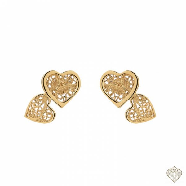 Brincos Filigrana Saudade - Amor