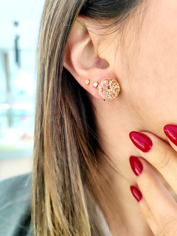 Brincos Filigrana Saudade - Poesia