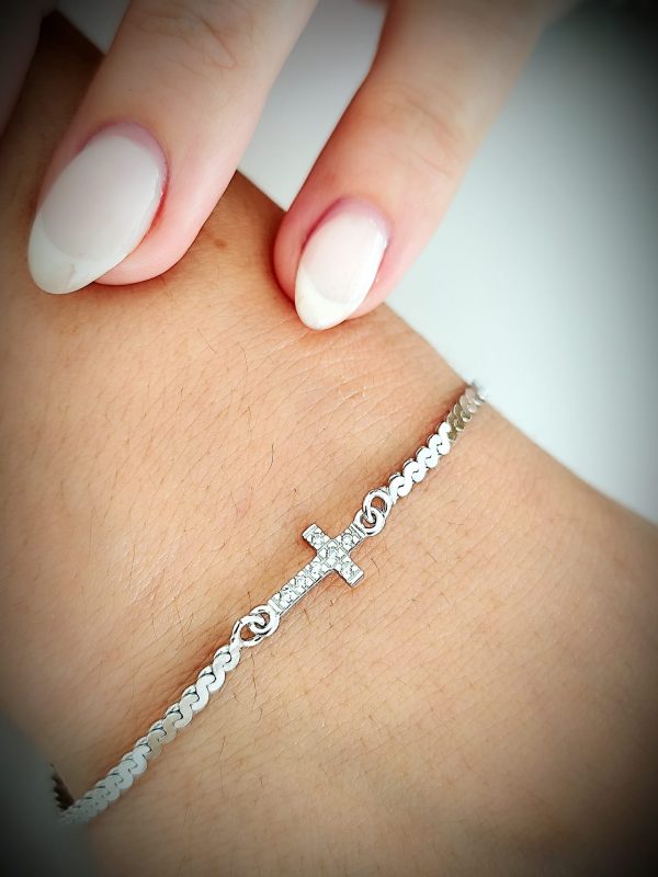 Imagem WhatsApp 2025-05-30 às 10.04.32_50b9a4b7 Pulseira prata Cruz