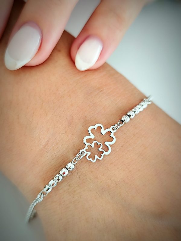 Imagem WhatsApp 2025-05-30 às 10.04.33_f23409f8 Pulseira prata Trevo Duplo
