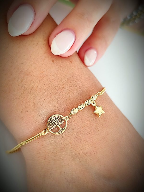 Imagem WhatsApp 2025-05-30 às 10.04.35_2b742876 Pulseira prata Árvore/Estrela