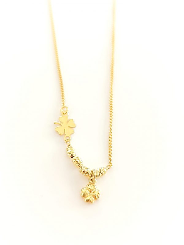 Imagem WhatsApp 2025-05-30 às 10.04.38_b5bcf2e0 Colar simbologia de 2 trevos