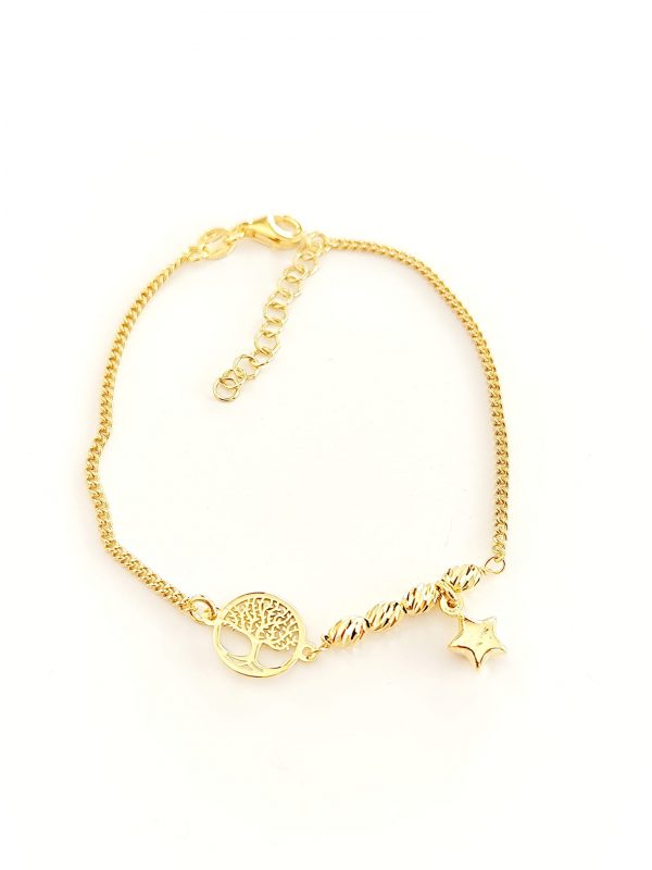 Imagem WhatsApp 2025-05-30 às 15.50.13_408f243b Pulseira prata Árvore/Estrela