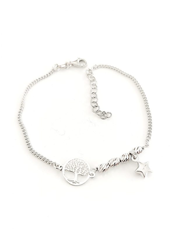 Imagem WhatsApp 2025-05-30 às 15.50.14_7033b1e8 Pulseira prata Árvore/Estrela