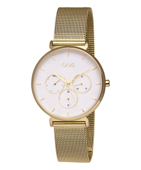 Relógio One Be Golden Box