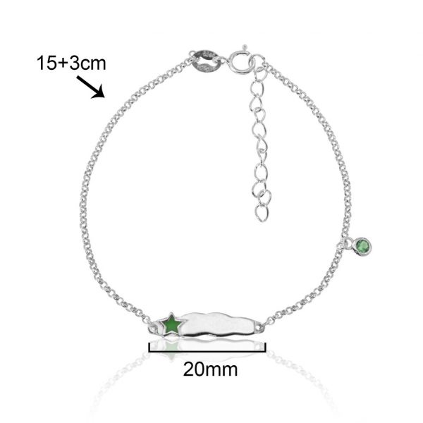 Pulseira chapa Estrela Lollipop