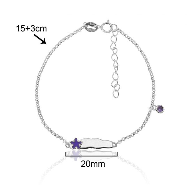 Pulseira chapa Flor Lollipop