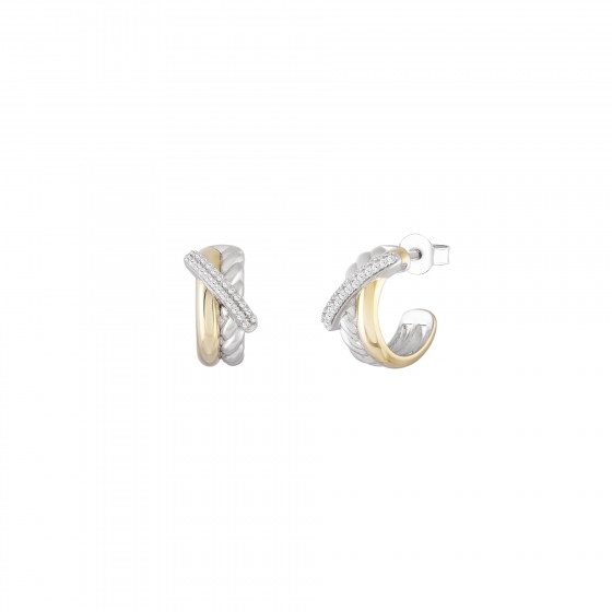 Argolas Classy Intertwined Hoops