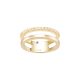 1 Anel Mia Rose Double Gold 12