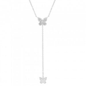 Colar Matchy Two Butterflies Long