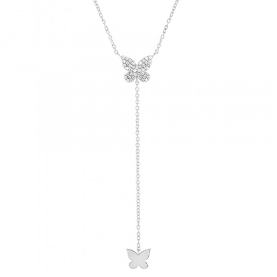 Colar Matchy Two Butterflies Long