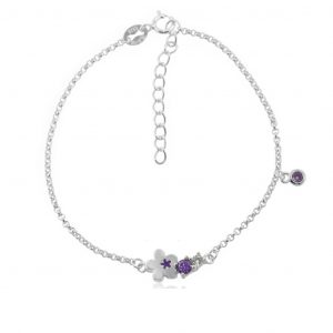 2 Pulseira Flor Lollipop