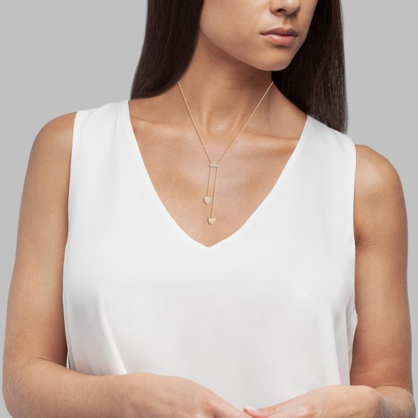 2 Colar Unike Two Hearts Gold