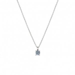 3 Colar Unike Blue Solitaire Silver