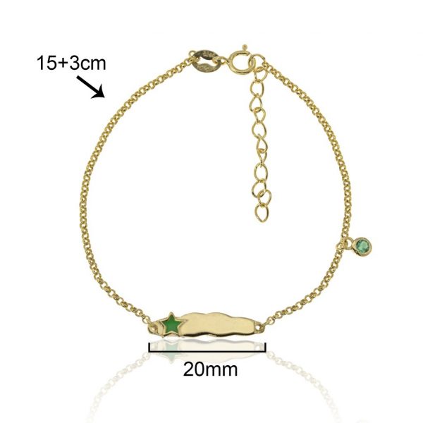 Pulseira chapa Estrela Lollipop