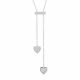 Colar Unike Two Hearts Silver