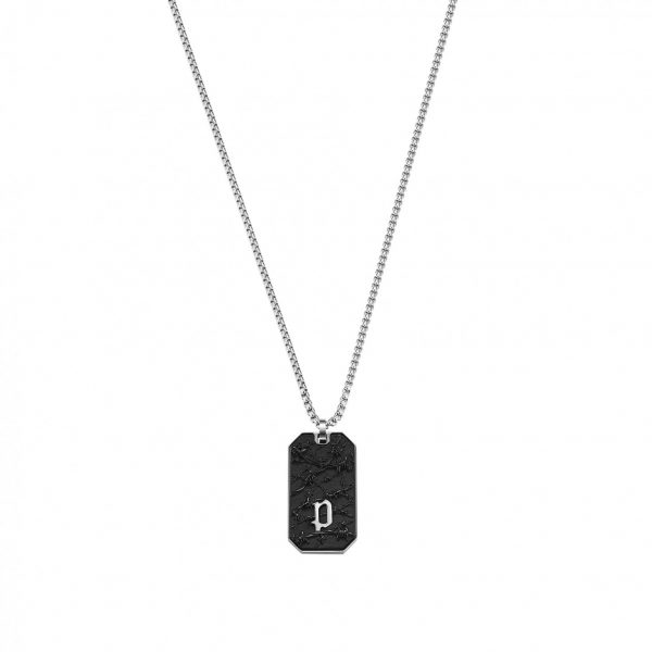 Colar Police Wire Silver Necklace