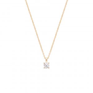 Colar Unike Classy Solitaire Golden